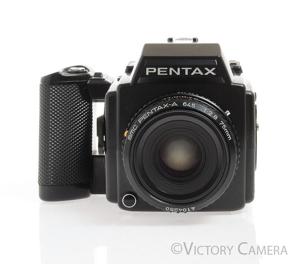 Pentax 645 Camera w/ 75mm f2.8 Lens 120 Back