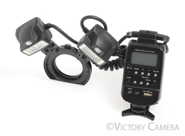 Canon MT-24EX Macro Twin Lite TTL Flash Ring Light Unit -Clean in Case