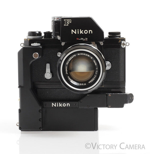 Nikon F Rare Black Photomic FTN w/ F-36 Motordrive & 50mm f1.4 