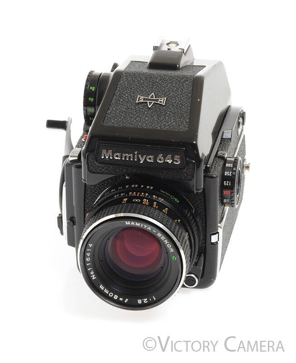 Mamiya m645 1000s 645 Camera w/ Eye Level & 80mm f2.8 C Lens -New Seal