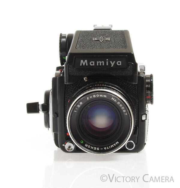 Mamiya m645 1000s 645 Camera w/ Eye Level & 80mm f2.8 C Lens -New Seals-