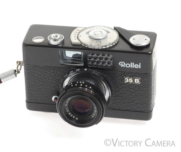 Rollei 35B 35 B Black 35mm Film Camera w/ Triotar 40mm F3.5 Lens -No M