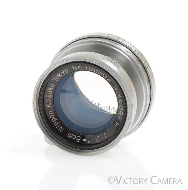 Nikon Nikkor H.C 5cm 50mm f2 LTM Rare Collapsible Screw Mount Lens w/ Bubble