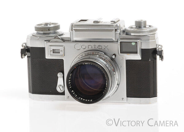 Contax IIIa Rangefinder Camera w/ 50mm f1.5 Sonnar Lens -Clean and Wor