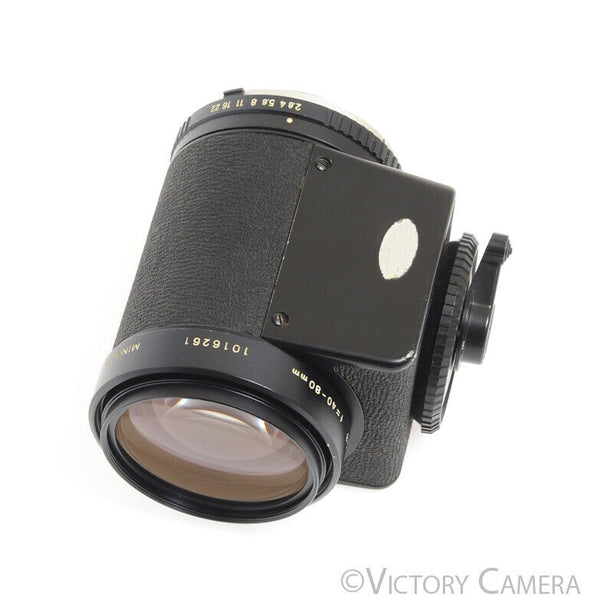Minolta Rare MC Zoom Rokkor-X 40-80mm f2.8 Zoom Lens w/ Shade -Clean, Cool-
