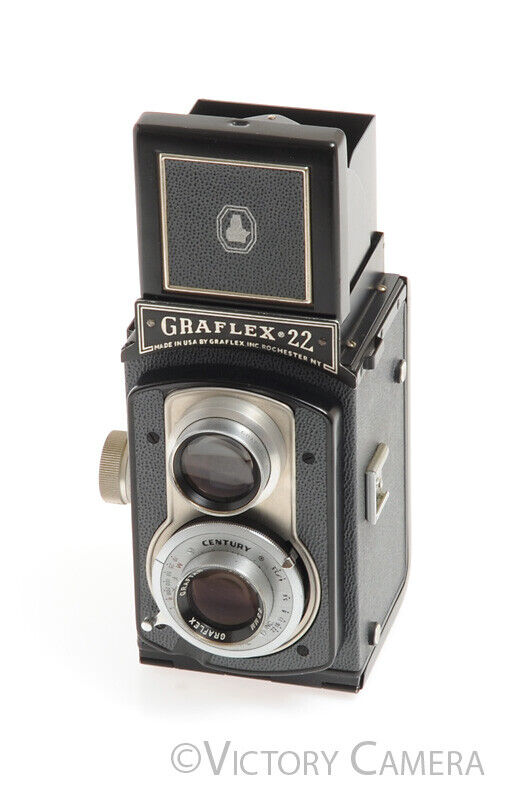 Graflex 22 Model 200 6x6 120 Medium Format TLR w/ Case