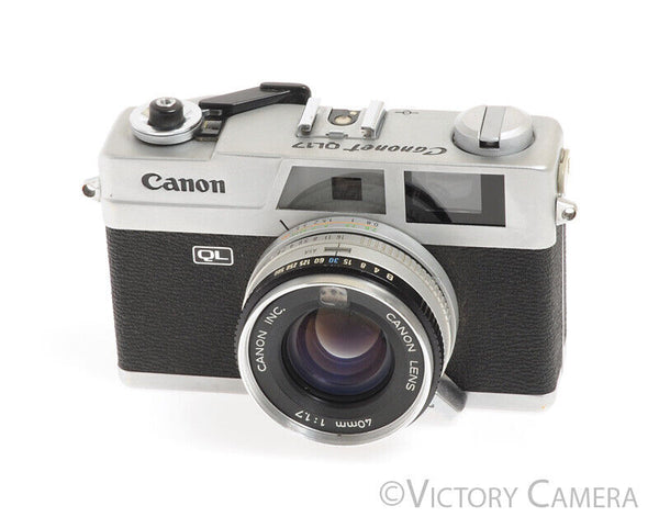 Canon Canonet QL17 QL-17 Rangefinder Camera w/ 40mm f1.7 Lens -Clean,