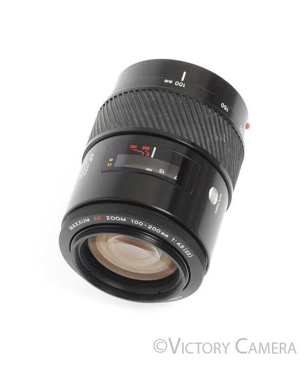 Minolta Maxxum (Sony A) AF 100-200mm f4.5 Tele Zoom Lens -Clean w/ Shade-