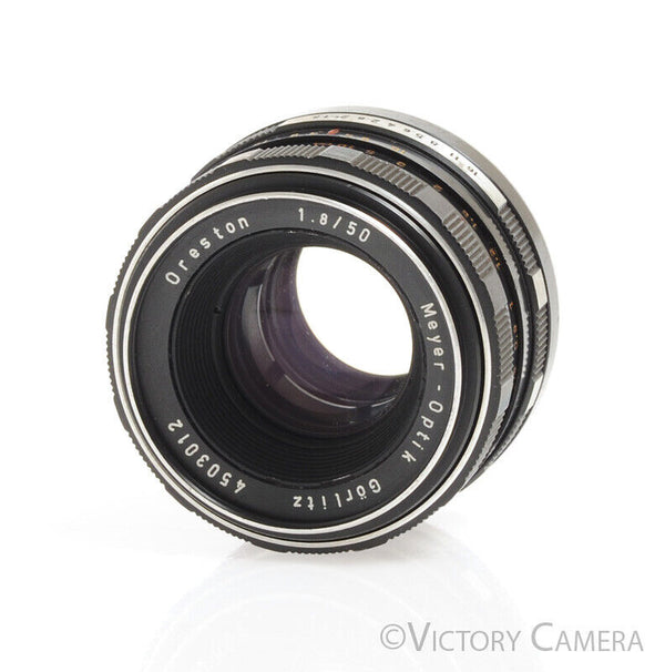 Meyer-Optik Gorlitz Oreston 50mm F1.8 M42 Screw Mount Prime Lens -Clea