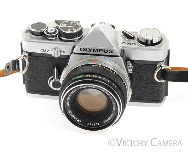 Olympus OM-2 35mm Film Camera w/ 50mm F1.8 Standard Prime 