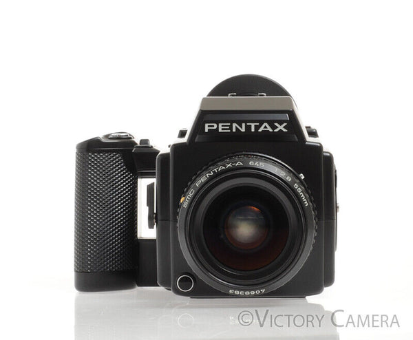 Pentax 645 Medium Format Camera with 55mm f2.8 Wide Angle Lens 120 Back