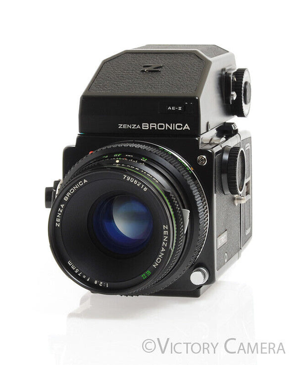 Bronica ETRC 6x4.5 Medium Format Camera w/ 75mm f2.8 Lens AE-II 120 -N