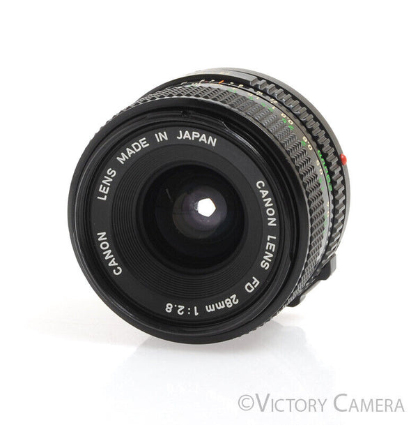 Canon New FD 28mm F2.8 Wide-Angle Prime Lens -Minor Coating Wear-