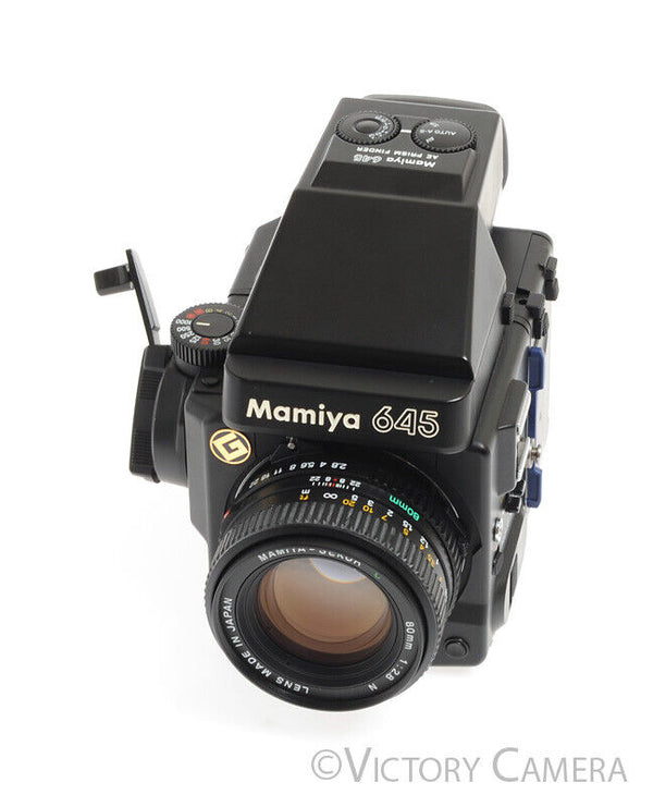 Mamiya 645 Super Medium Format Film Camera w/ AE Prism Finder 