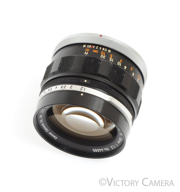 Canon FL Rare 58mm f1.2 FAST Prime Lens for FD/FL -Clean in Case-