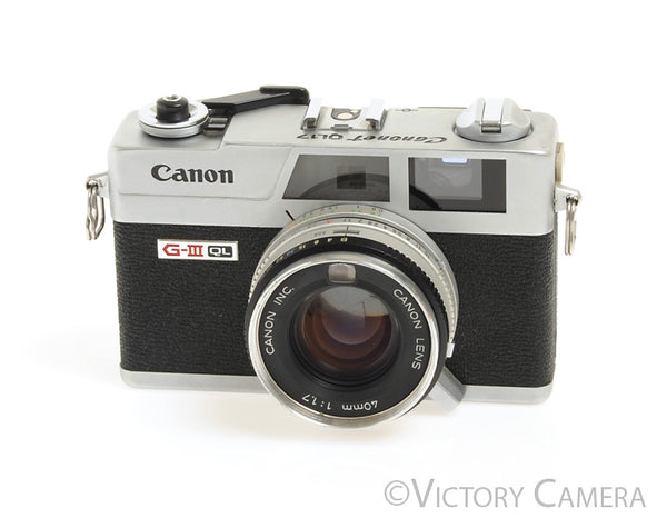 Canonet QL17 QL-17 GIII 35mm Rangefinder Camera w/ 40mm f1.7 Lens -New  Seals-