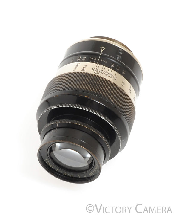 Leica Leitz 9cm 90mm f4 Elmar Black 