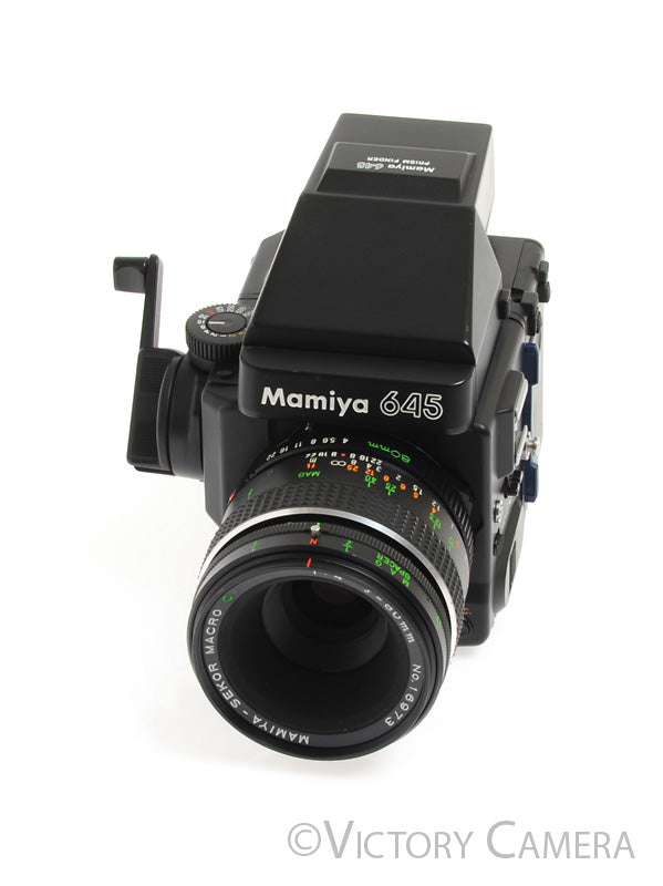 Mamiya 645 Super Medium Format Film Camera w/ Prism Finder 80mm f4 Mac