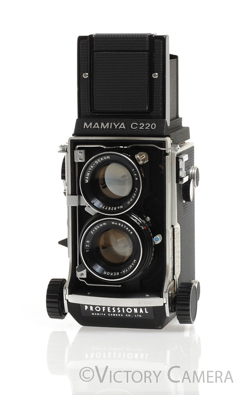 Mamiya C220 6x6 TLR Camera w/ 80mm f2.8 Lens -Clean, New Seals-