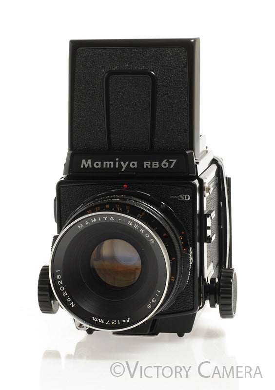 Mamiya RB67 Pro S Camera w/ 127mm f3.8 Lens 120 Back WLVF -Good Seals- [EX+]