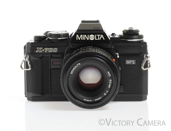 Minolta X-700 Black SLR Film Camera w/ 50mm f1.7 Prime Lens