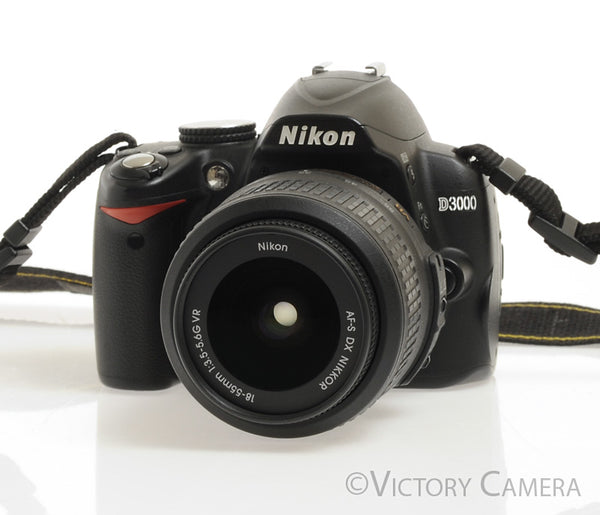 Nikon D3000 on sale SLR Camera Black w/ DX18-55mm Lens