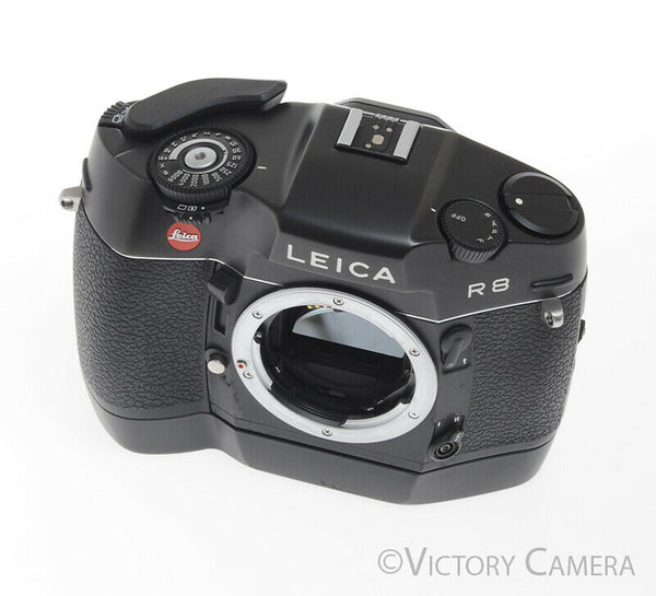 Leica R8 Black SLR Film Camera w/ Motor Winder -Clean-