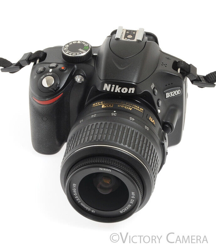 Best Buy: Nikon D3200 DSLR Camera with 18-55mm VR II and 55-200mm VR II  Lenses Black 13493