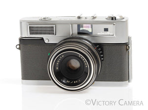 Minolta Uniomat II Chrome 35mm Rangefinder Camera w/ 45mm F2