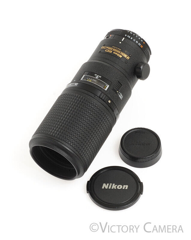 Nikon ED AF Micro Nikkor 200mm f4 D Telephoto Prime Lens