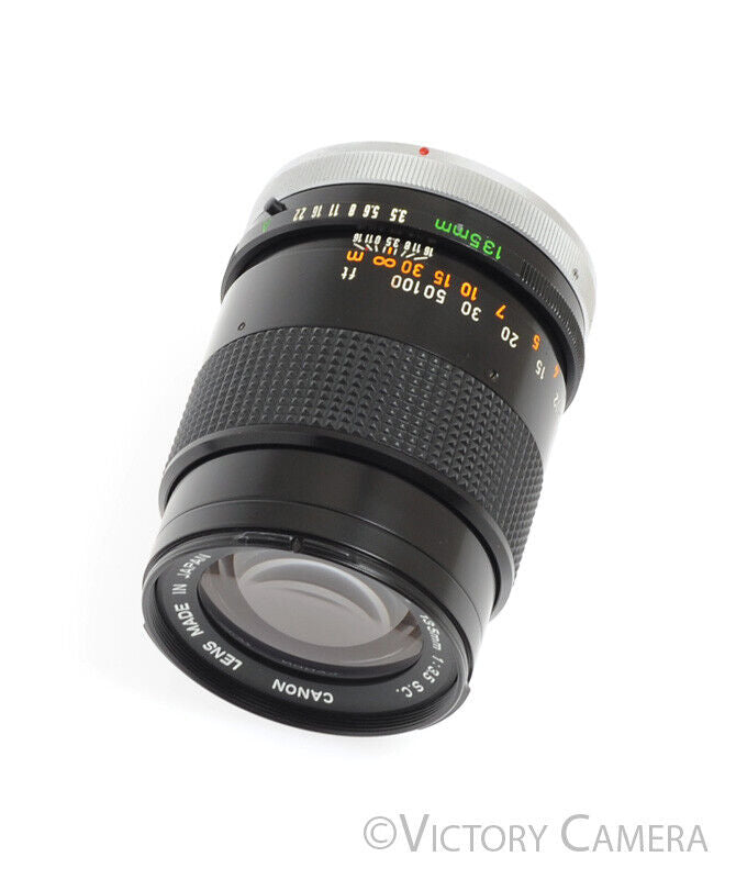 Canon FD 135mm F3.5 S.C. Portrait Lens