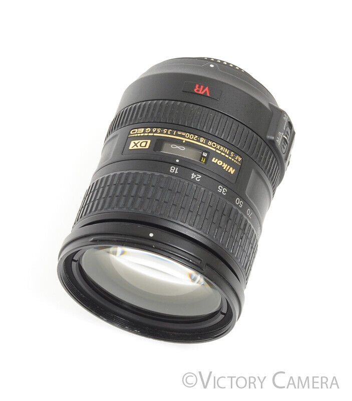 Nikon DX AF-S Nikkor 18-200mm f3.5-5.6 G ED Zoom Lens w/ Petal Hood - Victory Camera