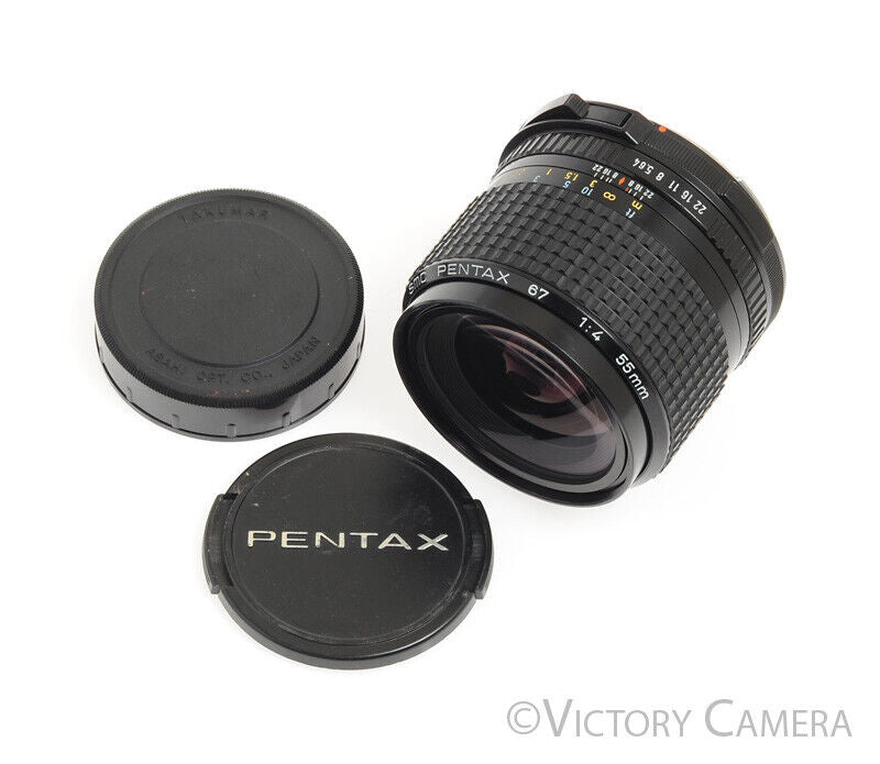 Pentax 67 6x7 SMC 55mm F4 Wide-Angle Prime Lens -Clean-