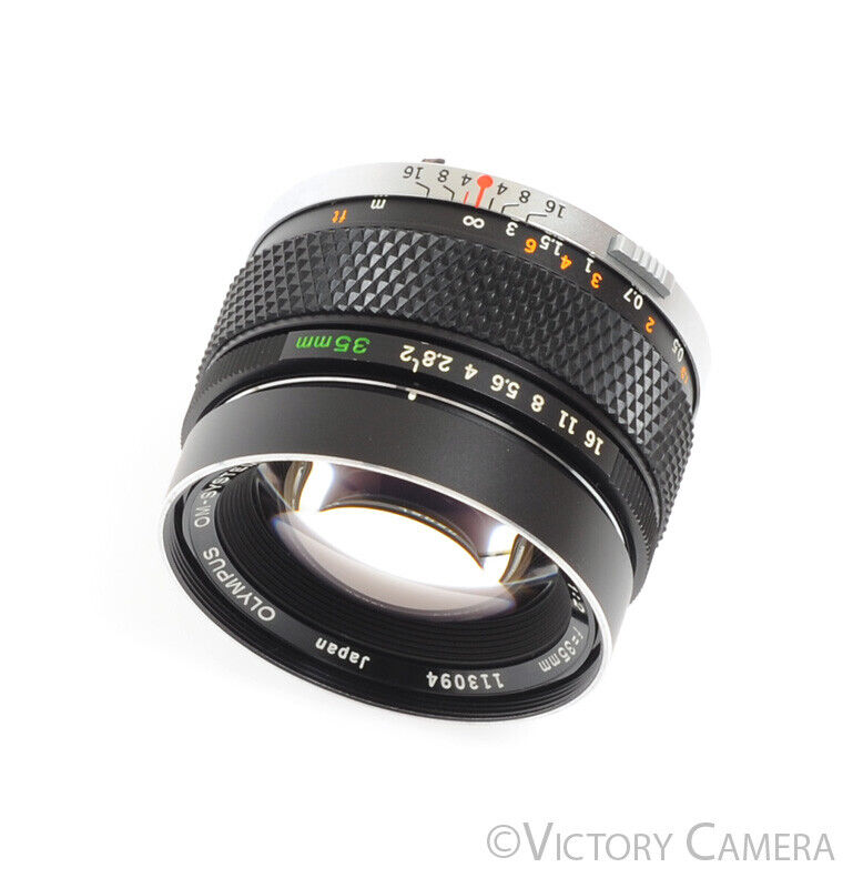 Olympus 35mm f2.0 Auto-W Zuiko MC Wide Angle Lens -Clean w/ Shade-