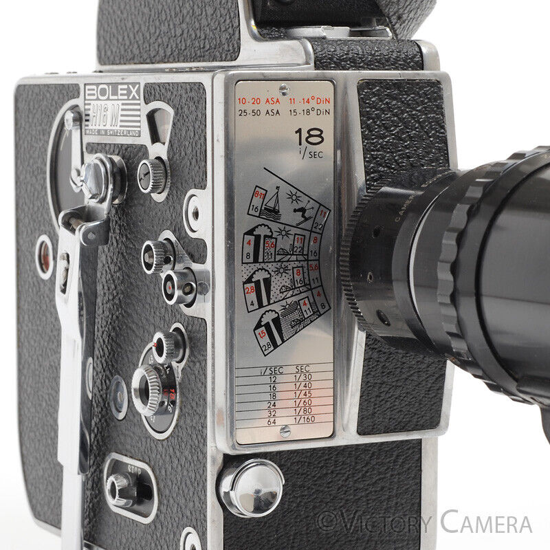 Paillard Bolex H16M 16mm Movie Camera w/ Som Berthiot 17-85mm f2 - Victory Camera
