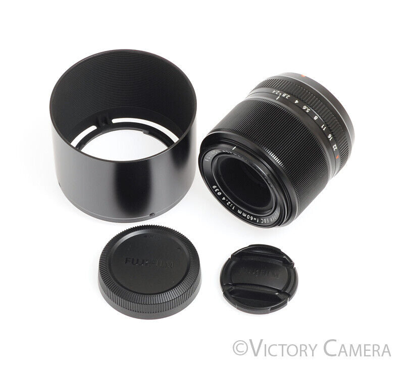 Fuji XF 60mm F2.4 R Macro Standard Prime Lens for X Mount -Mint In Box- - Victory Camera