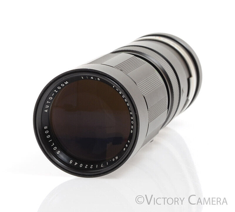 Soligor 90-230mm f4.5 Telephoto Zoom Lens for Beseler Topcon Cameras -Clean- - Victory Camera