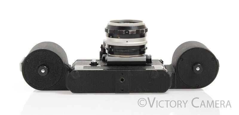 Nikon F Chrome 35mm Camera w/ Rare 250 Exp. MF-1 Mag, 50mm f1.4 -Display Only- [AS-IS] - Victory Camera