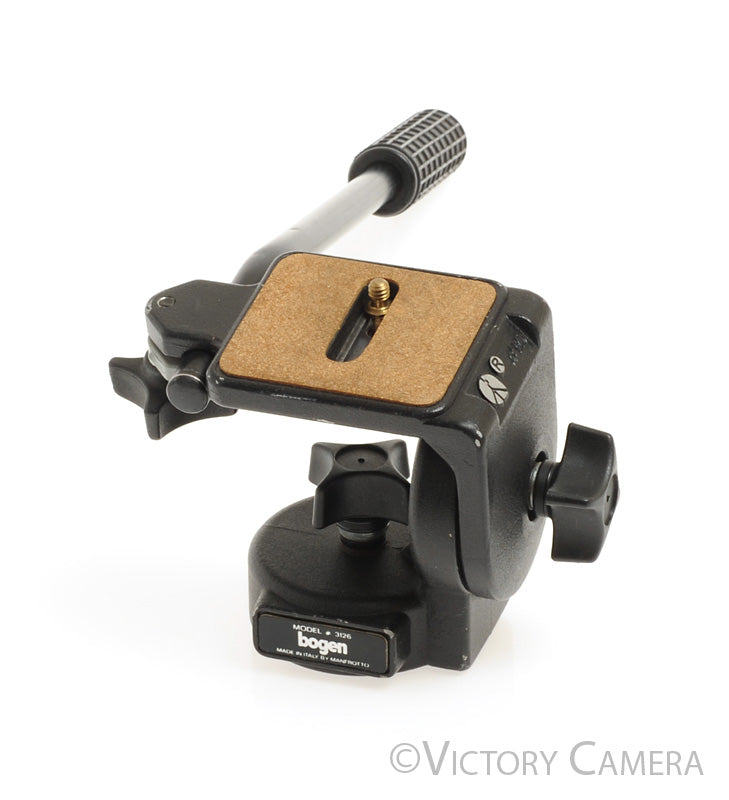 Bogen Manfrotto Pan Tilt Tripod Head Model # 3126 [EXC] - Victory Camera