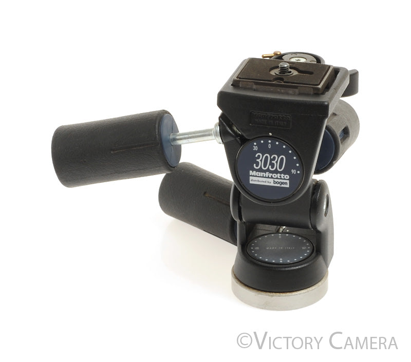 Manfrotto Bogen 3030 Pan Tilt Tripod Quick Release Head w/ QR Plate - Victory Camera