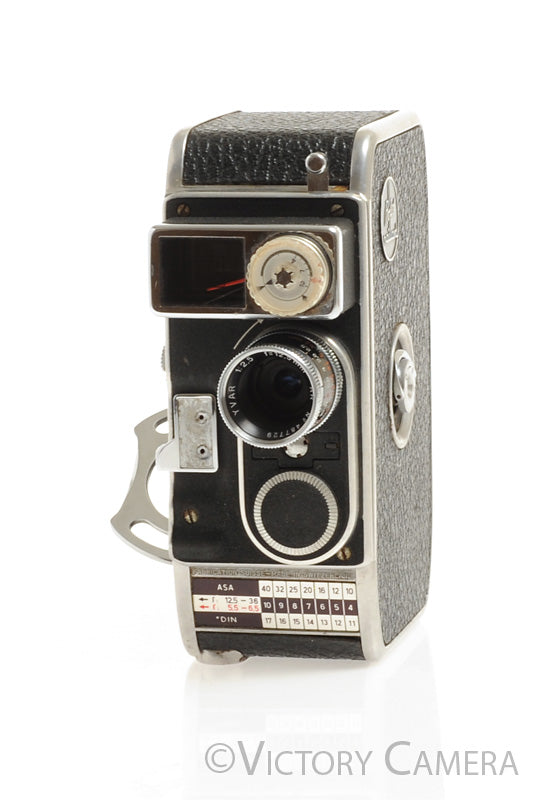 Bolex Paillard B8L Double 8mm Cine Movie Camera w/ 12.5mm f2.5 Lens -No Meter- [EXC] - Victory Camera