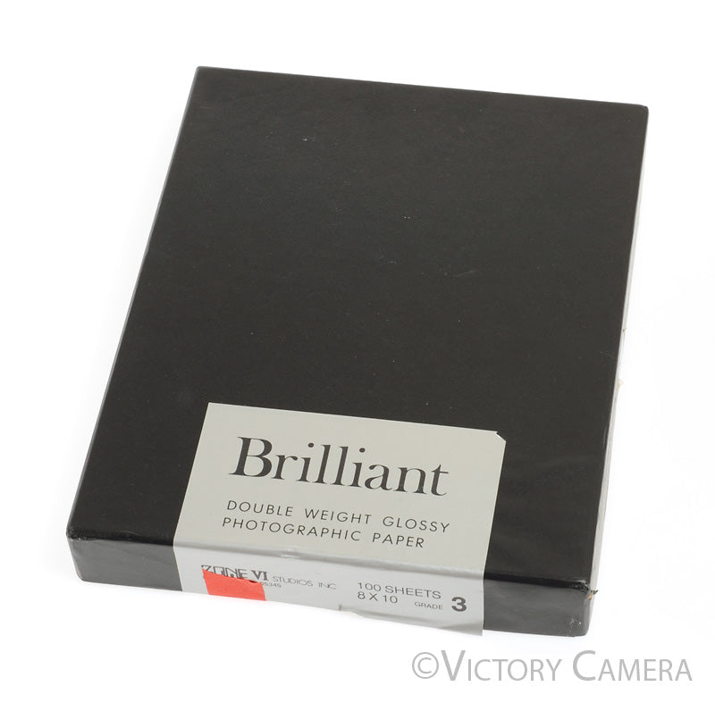 Zone VI Brilliant 8x10 #3 Grade B&W Photo Paper ~70 Sheets -Cold Stored- [EXC] - Victory Camera