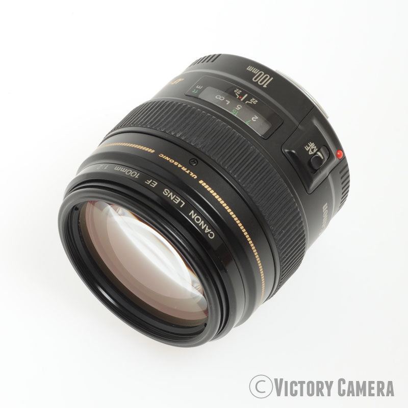 Canon EOS EF 100mm f2.0 USM Telephoto Prime Lens [MINT-] - Victory Camera