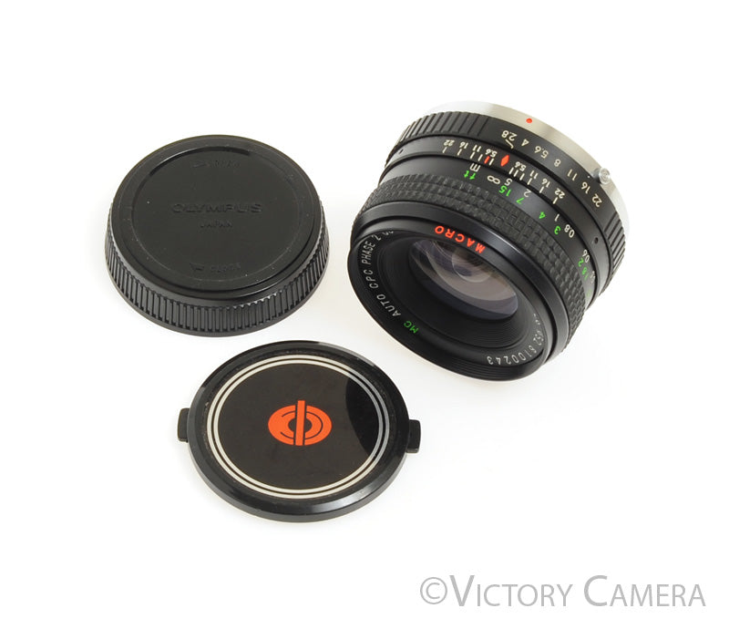 CPC CCT 28mm F2.8 Wide-Angle 1:4 Wide Angle Macro Lens for Olympus OM [EX+] - Victory Camera