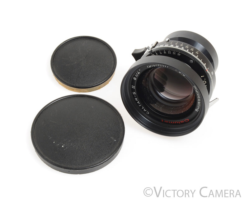 Calumet Caltar-S II 210mm f5.6 MC 4x5 View Camera Lens in Copal 1 Shutter [EXC-] - Victory Camera