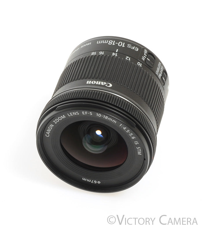 Canon EF-S 10-18mm f4.5-5.6 IS STM Wide Angle Zoom Lens [EXC+] - Victory Camera