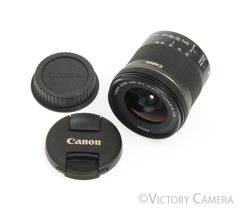 Canon EF-S 10-18mm f4.5-5.6 IS STM Wide Angle Zoom Lens [EXC+] - Victory Camera