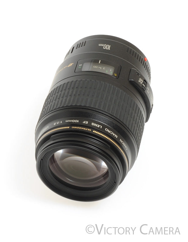 Canon EOS EF 100mm f2.8 USM 1:1 Macro AF Telephoto Prime Lens -Near Mint-