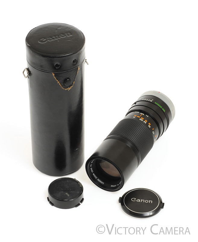 Canon FD 100-200mm f5.6 Manual Focus Telephoto Zoom Lens w/ Case [EXC] - Victory Camera