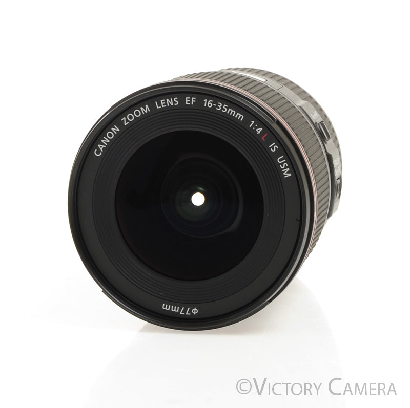 Canon EOS EF 16-35mm f4 L IS USM Wide Angle Zoom Lens  w/ Shade [MINT-] - Victory Camera